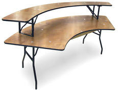 60 in. Serpentine Table Without Shelf 60 in. Serpentine Table Without Shelf